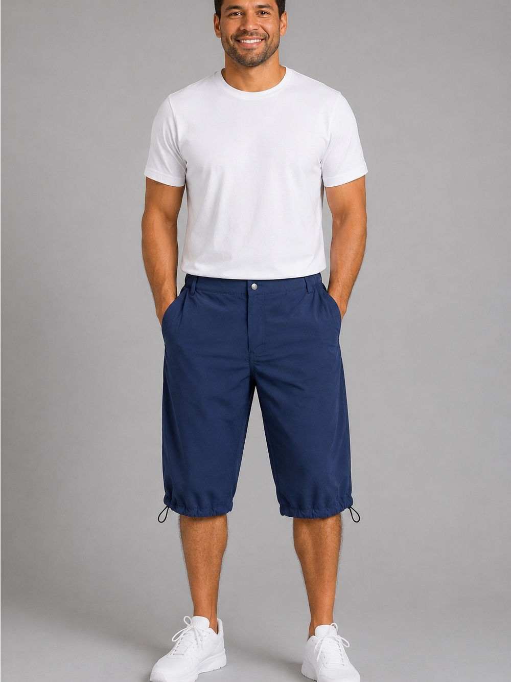 BALEAF Men’s XXL Navy Blue Performance Outdoor Shorts Nylon Spandex Cargo